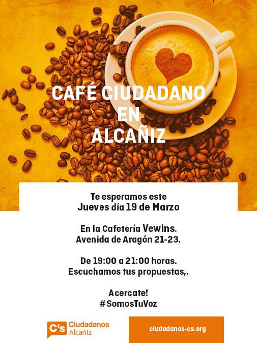 Café Ciudadano en Alcañiz