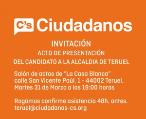 Presentacion candidatura Alcaldía Teruel