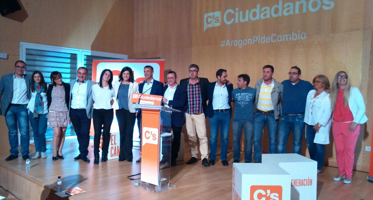 Acto de campaña de Ciudadanos Aragón en Alcañiz