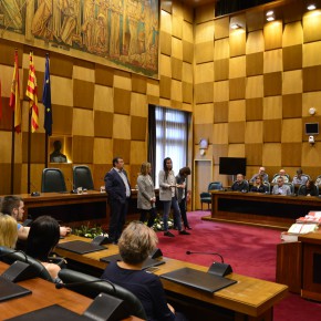 Los concejales de Ciudadanos dialogan con los zaragozanos