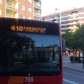 Cs Cuarte de Huerva pide estudiar un aumento de horarios del autobús a Zaragoza