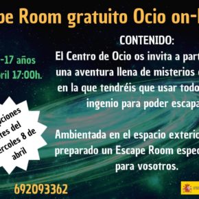 La Concejalía de Juventud organiza un escape room online el próximo jueves