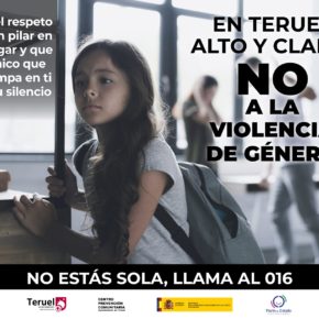 El Ayuntamiento de Teruel lanza una campaña contra el maltrato bajo el lema ‘En Teruel, alto y claro: no a la violencia de género’ El Ayuntamiento de Teruel lanza una campaña contra el maltrato bajo el lema ‘En Teruel, alto y claro: no a la violencia de género’
