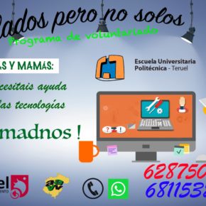 El Ayuntamiento y la Escuela Universitaria Politécnica de Teruel ofrecen ayuda a padres y madres con las tecnologías necesarias para la formación online de sus hijos El Ayuntamiento y la Escuela Universitaria Politécnica de Teruel ofrecen ayuda a padres y madres con las tecnologías necesarias para la formación online de sus hijos