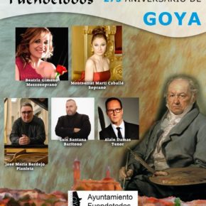 Fuendetodos celebra este sábado una Gran Gala Lírica para conmemorar el 275 aniversario de su más ilustre paisano Francisco de Goya Fuendetodos celebra este sábado una Gran Gala Lírica para conmemorar el 275 aniversario de su más ilustre paisano Francisco de Goya
