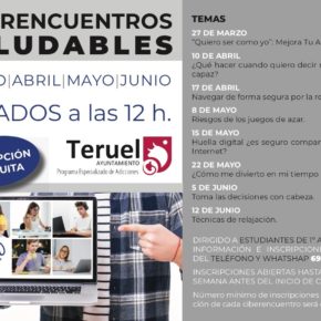 La Concejalía de Servicios Sociales organiza el ciclo ‘Ciberencuentros saludables’ para alumnos de 1º y 3º de la ESO La Concejalía de Servicios Sociales organiza el ciclo ‘Ciberencuentros saludables’ para alumnos de 1º y 3º de la ESO