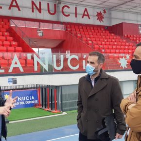 El concejal de Deportes visita la ciudad deportiva de La Nucía para aplicar ideas de éxito a las nuevas instalaciones de Teruel El concejal de Deportes visita la ciudad deportiva de La Nucía para aplicar ideas de éxito a las nuevas instalaciones de Teruel