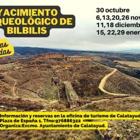 Descubre el yacimiento arqueológico de Bílbilis con las visitas guiadas que organiza el Ayuntamiento